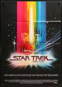 7g490 STAR TREK German 1980 cool art of Shatner, Nimoy, Khambatta and Enterprise by Bob Peak!