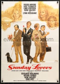 7g493 SUNDAY LOVERS German 1981 Gene Wilder, Roger Moore, Ugo Tognazzi, sexy girls by Dill!