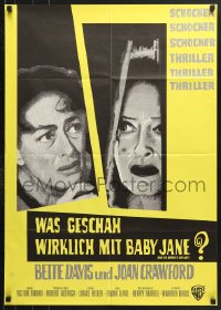 7g506 WHAT EVER HAPPENED TO BABY JANE? German 1963 Aldrich, scariest Bette Davis & Joan Crawford!