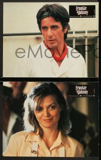 7g118 FRANKIE & JOHNNY 12 French LCs 1991 Garry Marshall, Al Pacino & sexy Michelle Pfeiffer!