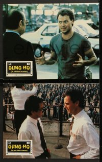 7g130 GUNG HO 11 French LCs 1986 wacky Michael Keaton with Gedde Watanabe, Wendt, Ron Howard directed!
