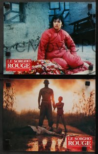 7g205 RED SORGHUM 6 French LCs 1988 Hong gao Liang, Yimou Zhang directed Chinese war movie!