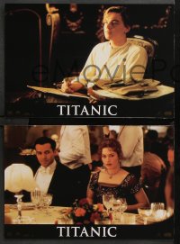 7g187 TITANIC 8 French LCs 1998 Leonardo DiCaprio, Kate Winslet, James Cameron!