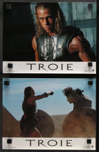 7g188 TROY 8 French LCs 2004 great images of Eric Bana, Orlando Bloom, Brad Pitt as Achilles!