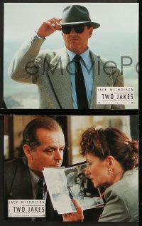 7g128 TWO JAKES 12 French LCs 1991 cool images of Jack Nicholson, sexy Madeleine Stowe!