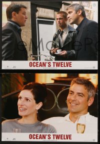 7g073 OCEAN'S TWELVE 10 German LCs 2004 Brad Pitt, George Clooney, Matt Damon, Julia Roberts!