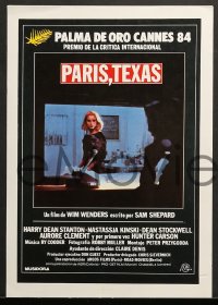 7g099 PARIS, TEXAS 12 Spanish LCs 1984 Wim Wenders, image of Nastassja Kinski, Harry Dean Stanton!