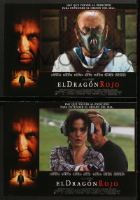 7g102 RED DRAGON 12 Spanish LCs 2002 Anthony Hopkins as Hannibal Lecter, Edward Norton, Fiennes!