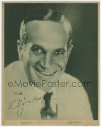 7h089 AL JOLSON deluxe 11x14 music publicity still 1930 smiling portrait with facsimile signature!