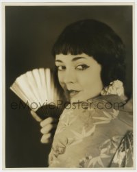 7h094 ALICE WHITE deluxe 11x14 still 1920s portrait in Japanese kimono & fan by Fred R. Archer!