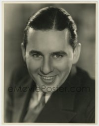 7h112 BEN LYON deluxe 11x14.25 still 1931 head & shoulders smiling portrait by Elmer Fryer!