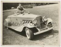 7h141 CLARK GABLE deluxe 10x13 still 1936 with his 1935 Dussenberg Model JN convertible coupe!