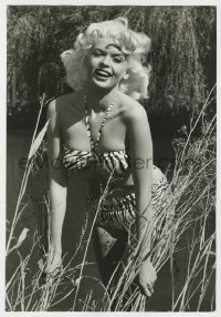7h220 JAYNE MANSFIELD deluxe English 8.25x12 still 1950s Monroe-like water nymph by Woodfield!