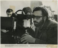 7h346 RAIN PEOPLE candid 11x13.25 still 1969 c/u of director Francis Ford Coppola at camera!