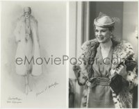 7h354 RICH & FAMOUS 11x14 still 1981 art of Candice Bergen's outfit designed by Theoni V. Aldredge!