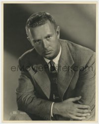 7h378 STERLING HAYDEN deluxe 11x14 still 1940s intense portrait in suit & tie early in his career!