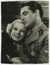 7h386 SUZY deluxe 8x10.5 still 1936 portrait of Jean Harlow & Cary Grant snuggling by Virgil Apger!
