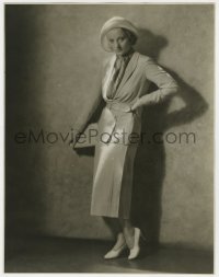 7h389 TALLULAH BANKHEAD deluxe 10.5x13.5 still 1931 modeling sports suit worn in My Sin by Shalitt!