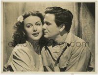 7h398 TORTILLA FLAT deluxe 10x13 still 1942 romantic portrait of Hedy Lamarr & John Garfield!