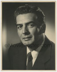 7h404 VICTOR MATURE deluxe 11x14 still 1950s head & shoulders portrait in suit & tie by Bachrach!