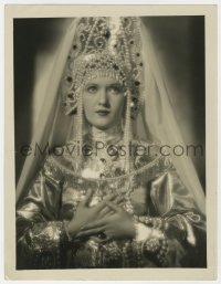 7h410 WERA ENGELS deluxe 9.25x12 still 1920s the pretty German actress in wild outfit & headdress!