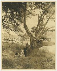 7h424 YOUNG MR. LINCOLN deluxe 11x14 still 1939 Henry Fonda reading book under tree, John Ford!