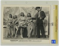 7h085 WAGONS ROLL AT NIGHT slabbed 8x10.25 still 1941 Humphrey Bogart with four sexy carnival girls!