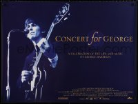 7j490 CONCERT FOR GEORGE British quad 2003 great image of George Harrison singing & playing guitar!