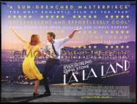 7j515 LA LA LAND advance British quad 2017 Ryan Gosling, Emma Stone dancing, the fools who dream!