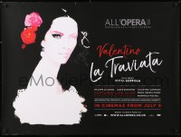7j517 LA TRAVIATA British quad 2017 Sofia Coppola, opera by Giuseppe Verdi, completely different art!