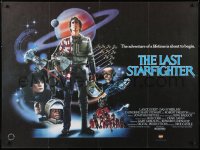 7j520 LAST STARFIGHTER British quad 1984 Lance Guest, great different sci-fi art!