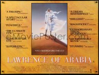 7j522 LAWRENCE OF ARABIA British quad R1989 David Lean classic starring Peter O'Toole!