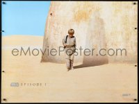 7j558 PHANTOM MENACE teaser DS British quad 1999 Star Wars Episode I, Anakin & Vader shadow!