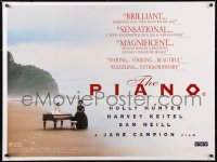 7j560 PIANO DS British quad 1993 Holly Hunter, Harvey Keitel, Paquin, cool image!