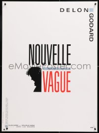7j311 NEW WAVE French 23x31 1990 Jean-Luc Godard's Nouvelle Vague, Alain Delon, cool art!