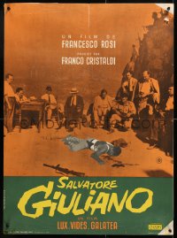 7j320 SALVATORE GIULIANO French 23x31 1963 life & death of Sicily's outstanding outlaw, different!