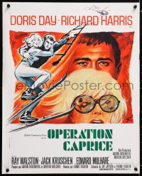 7j341 CAPRICE French 20x22 1967 great images of pretty Doris Day, Richard Harris, spy comedy!