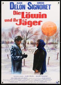 7j255 SUSPICION OF MURDER German 1973 Jean Chapot, Alain Delon, Simone Signoret