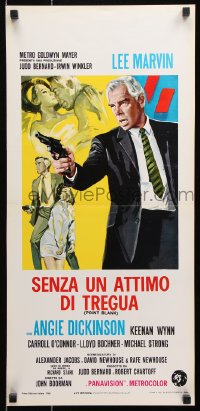 7j807 POINT BLANK Italian locandina 1968 Lee Marvin, Angie Dickinson, John Boorman film noir!