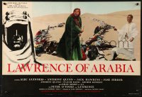 7j837 LAWRENCE OF ARABIA Italian 18x26 pbusta 1963 David Lean, Peter O'Toole & Omar Sharif!