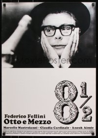 7j859 8 1/2 Japanese R2008 Federico Fellini classic, different close up of Marcello Mastroianni!