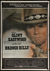 7j383 BRONCO BILLY Spanish 1980 Cint Eastwood directs and stars, Merle Haggard, Sondra Locke!
