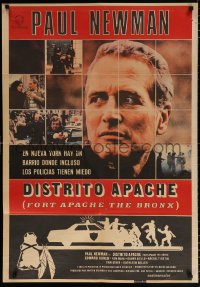 7j398 FORT APACHE THE BRONX Spanish 1981 Paul Newman, Edward Asner & Wahl as New York City cops!