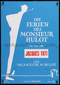 7j052 MR. HULOT'S HOLIDAY Swiss R1970s Jacques Tati, Les vacances de Monsieur Hulot