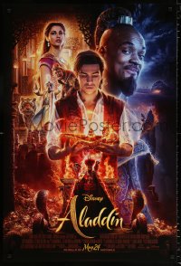 7k509 ALADDIN advance DS 1sh 2019 Walt Disney, Ritchie, Smith as the Genie, Massoud in title role!