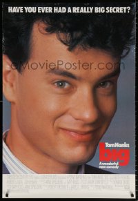 7k552 BIG 1sh 1988 great close-up of Tom Hanks who has a really big secret!