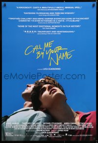7k566 CALL ME BY YOUR NAME DS 1sh 2017 Hammer, Chalamet, gay homosexual romantic melodrama!