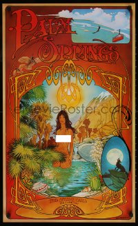 7k222 PALM SPRINGS THE DESERT OASIS 21x34 commercial poster 1969 sexy fantasy Bill Ogden art!