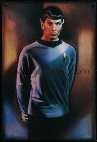 7k228 STAR TREK CREW 27x40 commercial poster 1991 Drew art of Nimoy as Spock!