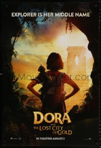 7k619 DORA & THE LOST CITY OF GOLD teaser DS 1sh 2019 Isabela Moner in the title role, Del Toro!